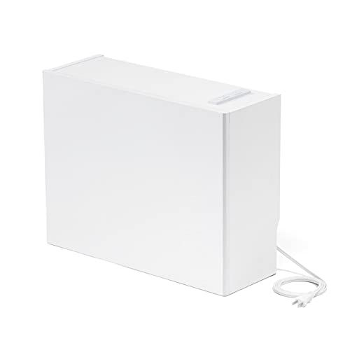 サンワダイレクト ルーター収納ボックス ケーブルボックス コンセント付き 木製 スリム 幅50cm 配線隠し 木目調 ホワイト 1個 200-CB042WMas fd20d987