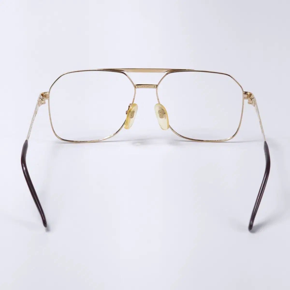 80年製 ピエール カルダン 21K 金メッキ フランス ヴィンテージ ツーブリッジ メガネ 80年製 ピエール カルダン 21K 金メッキ フランス ヴィンテージ ツーブリッジ メガネ