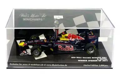 【中古】ミニカー 1/43 RED BULL RACING RENAULT RB7 WINNER SPANISH GP 2011 TOTAL #1(ブルー×レッド) [413110501]