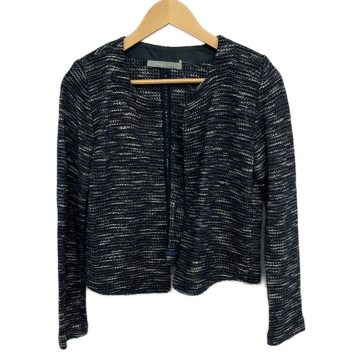 theory luxe(セオリーリュクス) ジャケット サイズ38 M レディース美品 - 03-2303730 ネイビー×マルチ 長袖/肩パッド