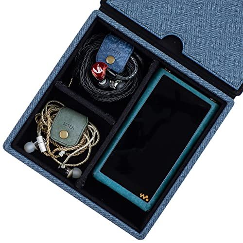 キャリングケース イヤホン 収納 FiiO iBasso Sony Shanling HiBy Cayin Astell&Kern Questyle Earphone 用、IEM イヤホン + デジタルオーディオプレーヤー用ハンドメイドアクリルウィンドウハーe