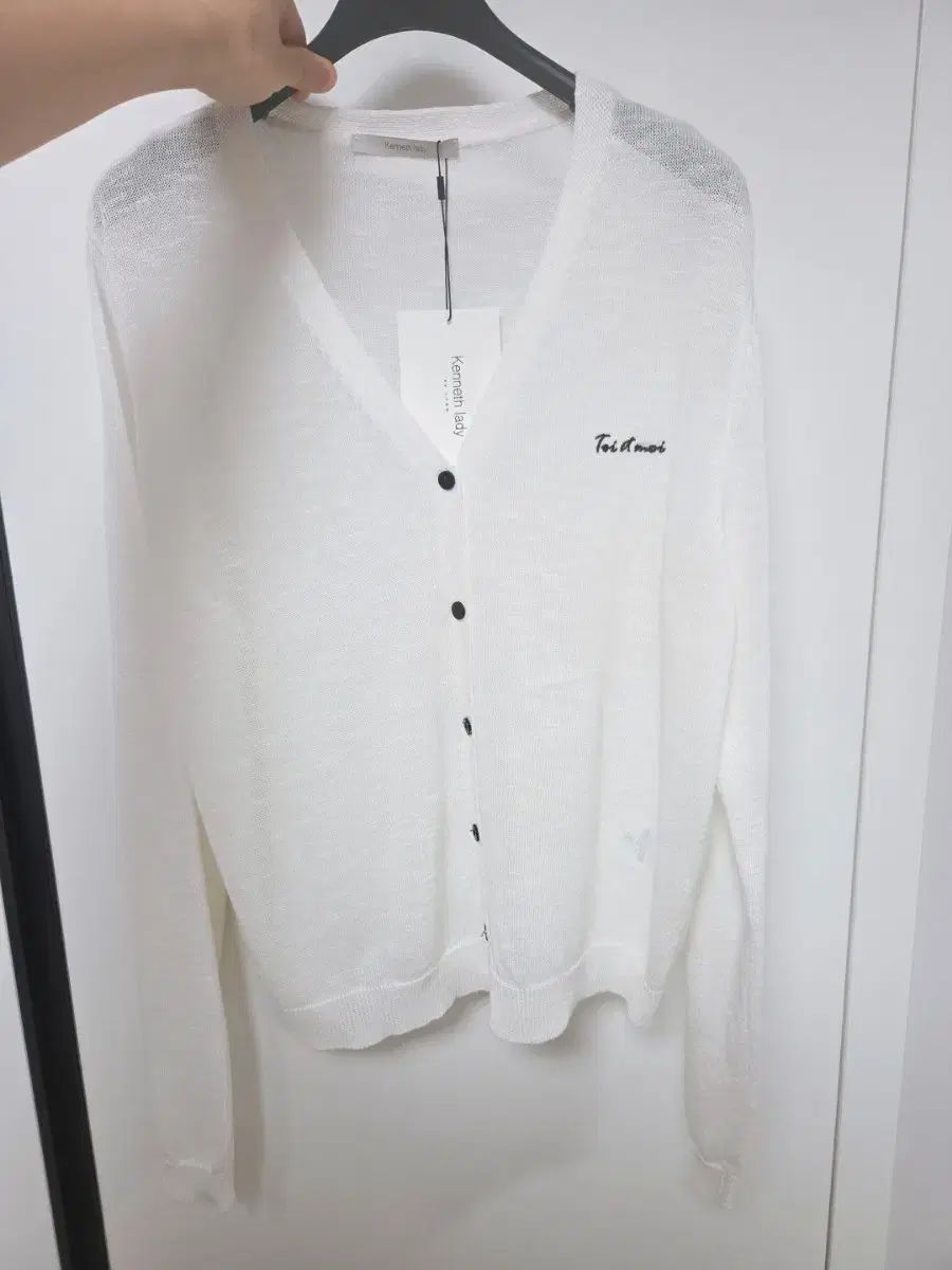 タグ付き/新品 ケネスレディー 夏 カーディガン 白