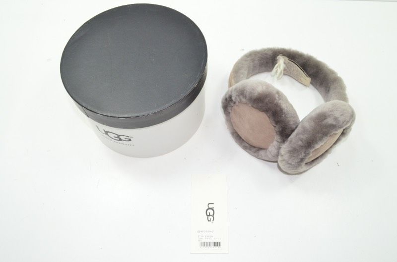 送料無料】 アグ UGG シープスキン イヤーマフ グレー系 防寒 耳当て