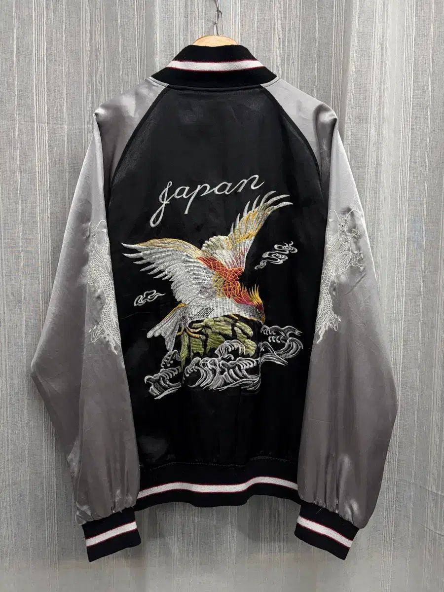VINTAGEスタジャン ジェパニーズ日本風An Odeイーグル スタジャン ブルゾン ジャケット
