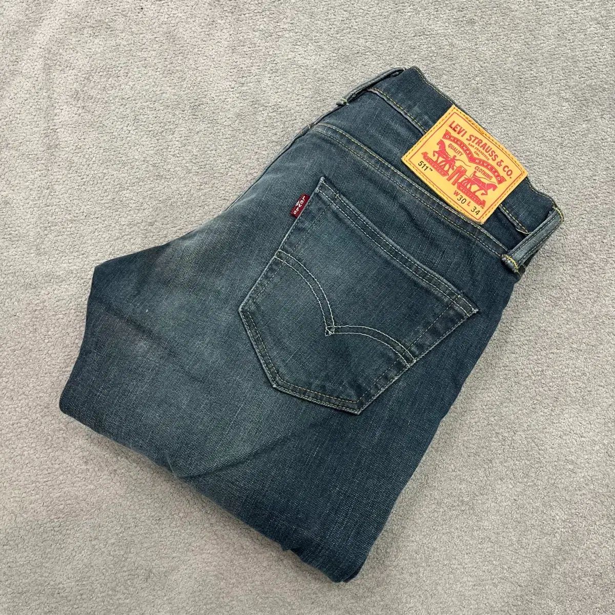 30 リーバイス 511 ウォッシュ デニム パンツ