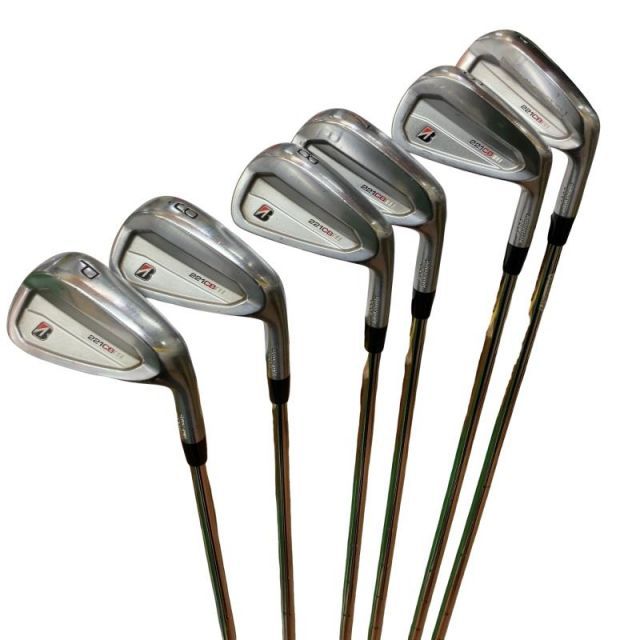 【中古】 ブリヂストン BRIDGESTONE 221CB 6S アイアンセット IR 純正特注シャフト (フレックスS) メンズ 男性用 右利き 右用 Cランク ゴルフクラブ