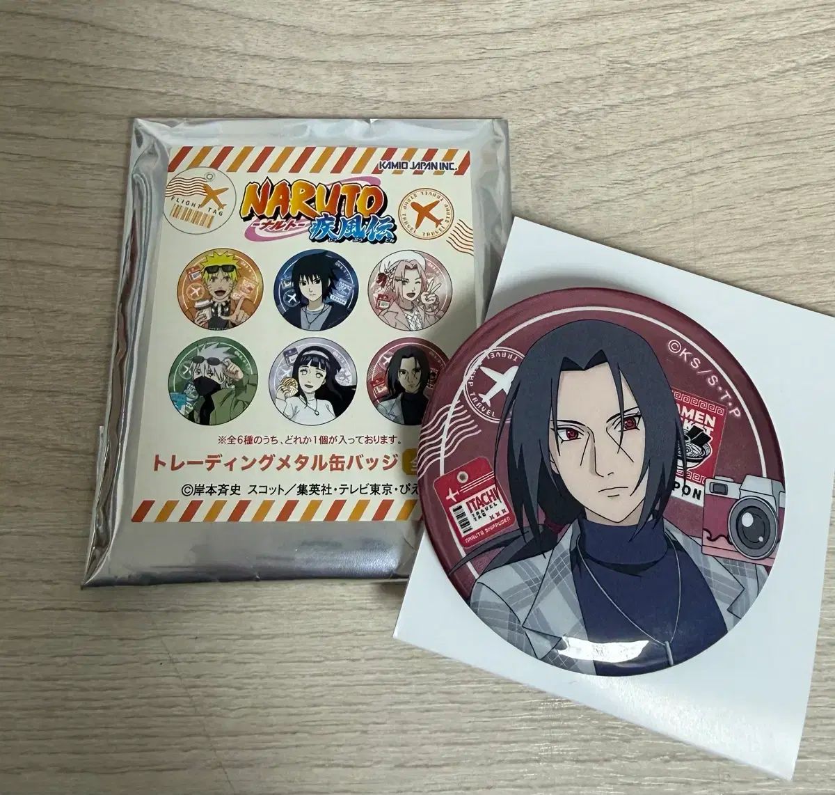 13 NARUTO-ナルト- うちはイタチ 缶バッジ 忍界列伝 セガ限定 について