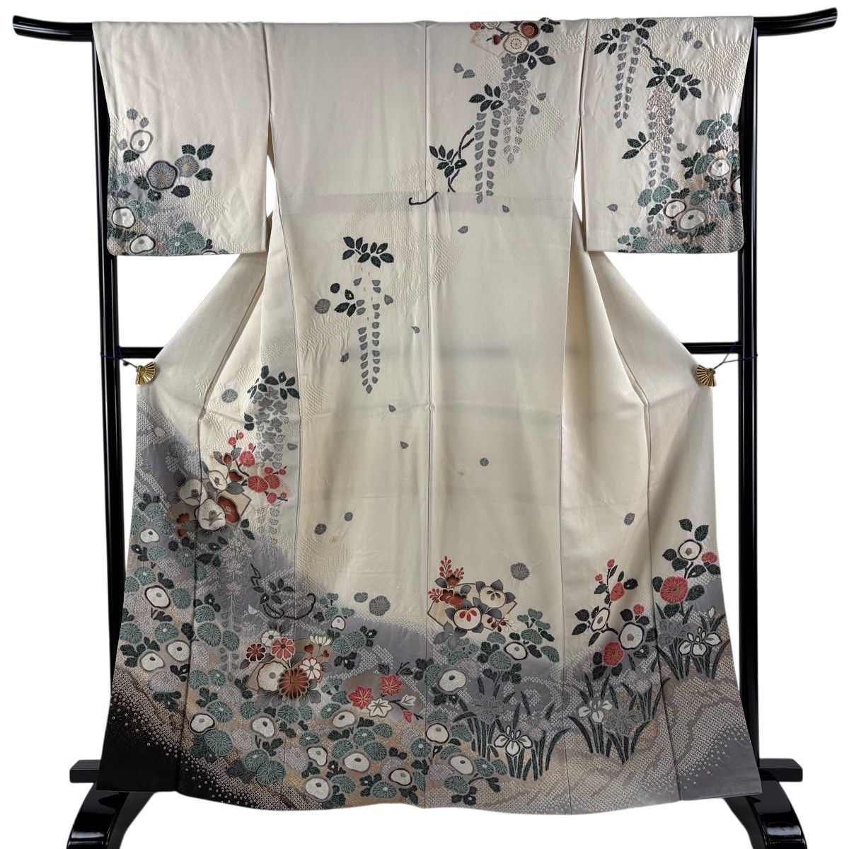 訪問着 美品 名品 身丈163.5cm 裄丈66cm 正絹 【中古】 訪問着 訪問着 身丈164.5cm 裄丈66cm 正絹 美品 名品 身丈164cm