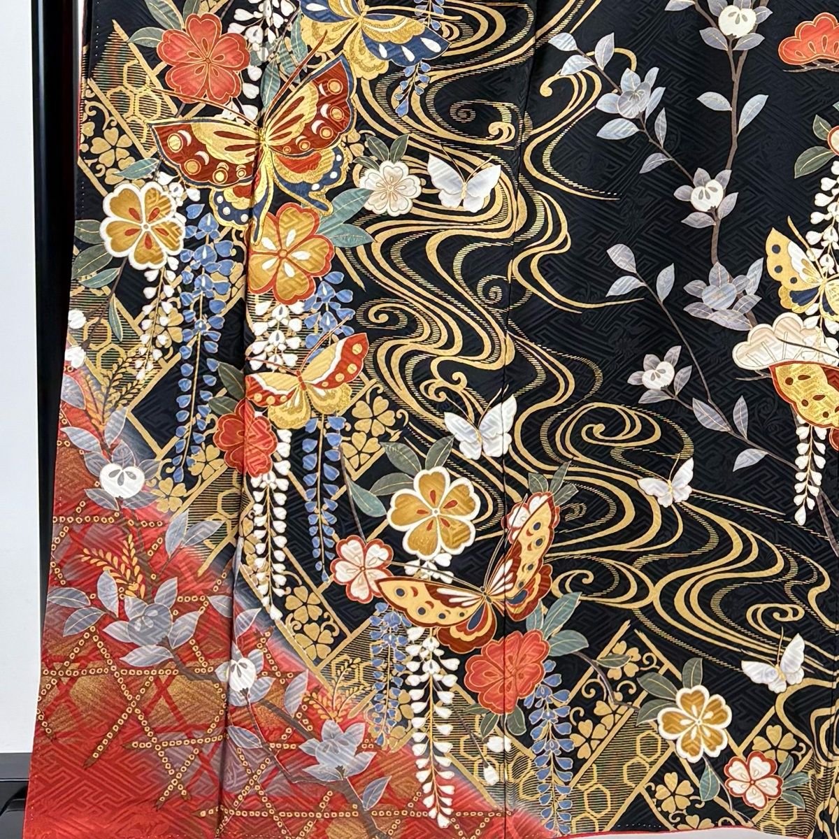 振袖 美品 名品 身丈163cm 裄丈67cm 正絹 【中古】 振袖 身丈163cm 裄丈67cm 正絹 美品 名品 【中古】 美品 振袖 身丈157cm