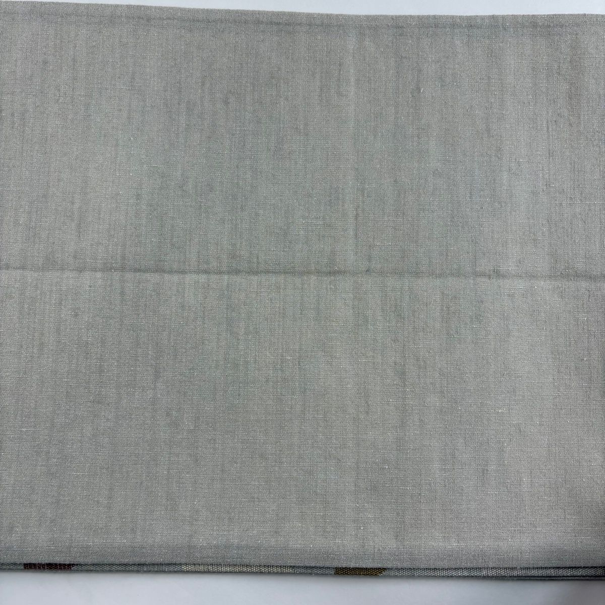 【美品】 袋帯 秀品 証紙 鱗 銀糸 灰色 六通 正絹 【中古】