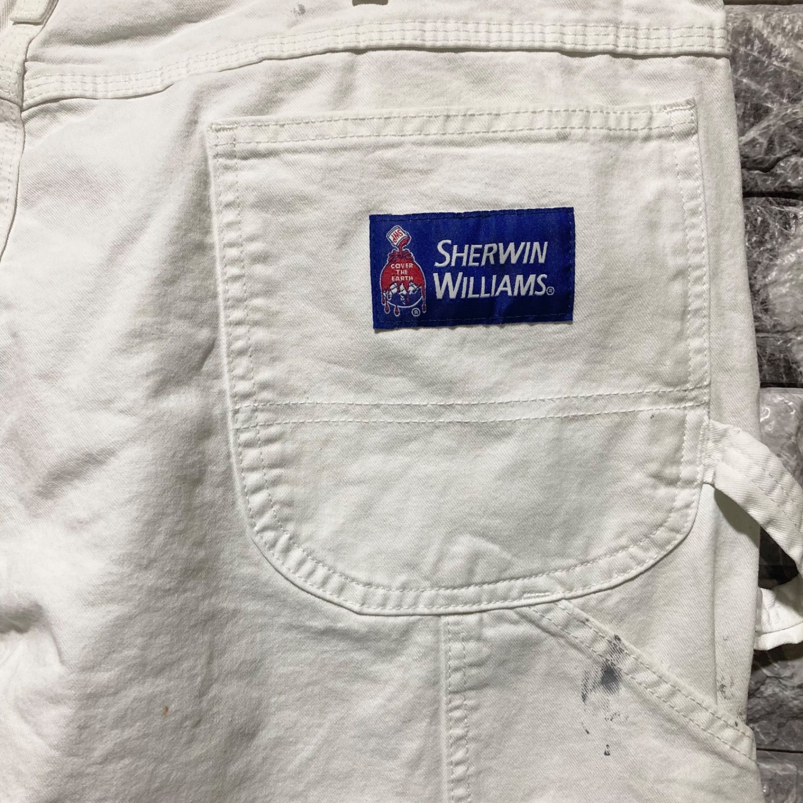 Dickies ホワイト ペインターパンツ ダブルニー ディッキーズ 白