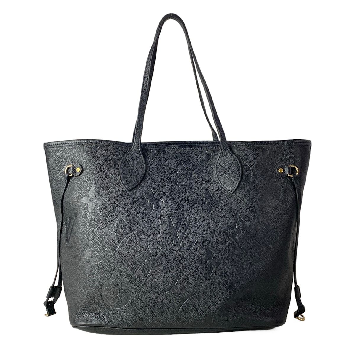 LOUIS VUITTON(ルイヴィトン) トートバッグ モノグラム・アンプラント ネヴァーフルMM M45685 ノワール レザー、牛革