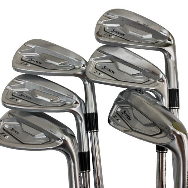 【中古】 ダンロップ SRIXON ZX5 Mk II 6S アイアンセット IR 純正特注シャフト (フレックスX) メンズ 男性用 右利き 右用 Cランク ゴルフクラブ