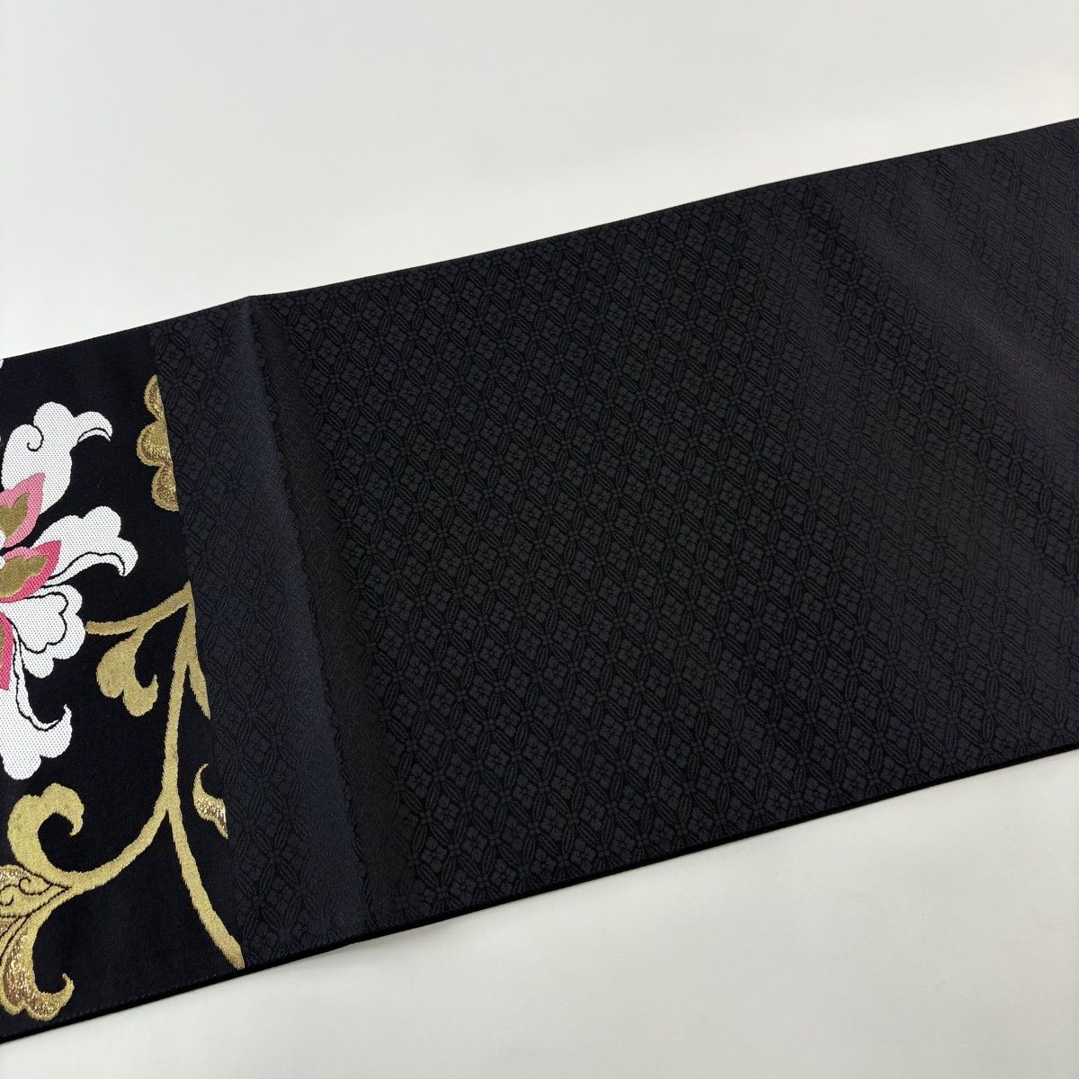 袋帯 中古 リサイクル 正絹 フォーマル 仕立て上がり 六通  花唐草模様 花紋 華文 箔糸 黒色 多色 銀 きもの北條 A1108-9 楽天市場】【 中古 】 袋帯 リサイクル 正絹 フォーマル 仕立て上がり