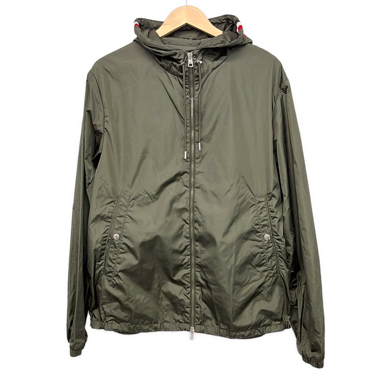 MONCLER(モンクレール) ブルゾン サイズ5 XL メンズ GRIMPEURS(グリンパー) カーキ×白×マルチ 長袖/ジップアップ/春/秋