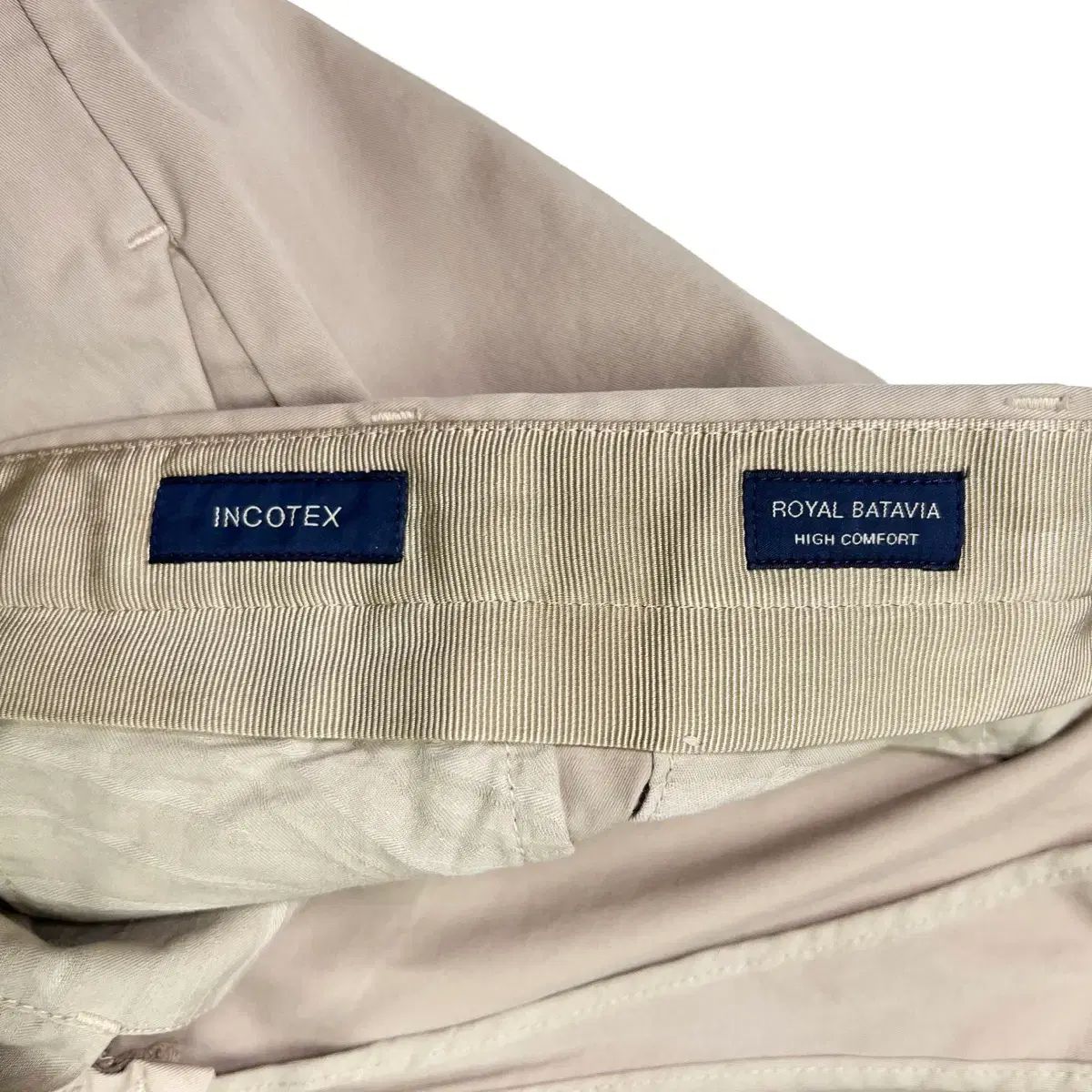 INCOTEX ベージュ スラックス INCOTEX ベージュ スラックス