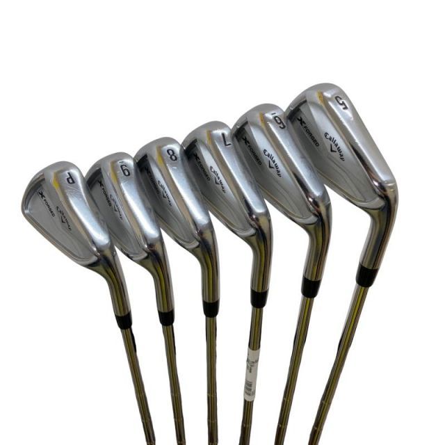 【中古】 キャロウェイ X FORGED(2024) 6S アイアンセット IR Dynamic Gold MID 115 (フレックスS) メンズ 男性用 右利き 右用 Cランク ゴルフクラブ
