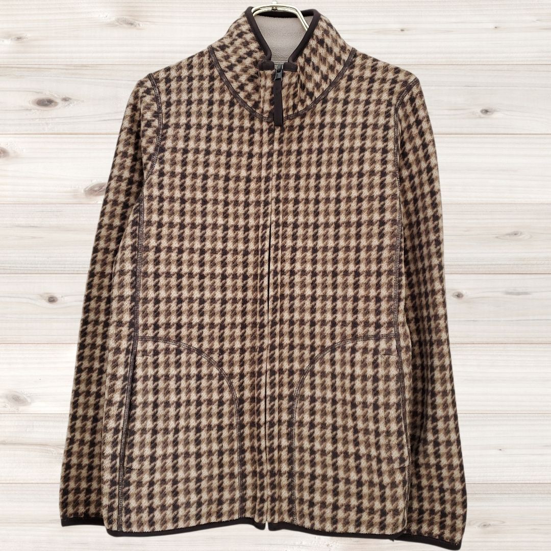 B1744 ユニクロ UNIQLO ブルゾン ジャンパー アウター(L) ブラウン／茶 