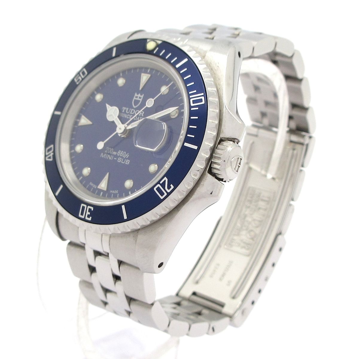 TUDOR(チューダー/チュードル) 腕時計 プリンスデイト ミニサブ 73190 ボーイズ SS/15コマ+余り3コマ ブルー