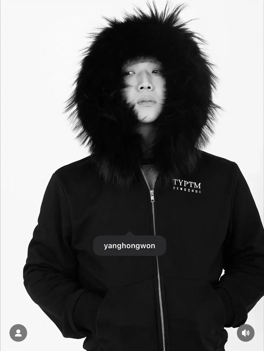 ヤン・ホンウォン(YANG HONGWON) × 펑쉐이 コラボ ファー フーディ ジップアップ