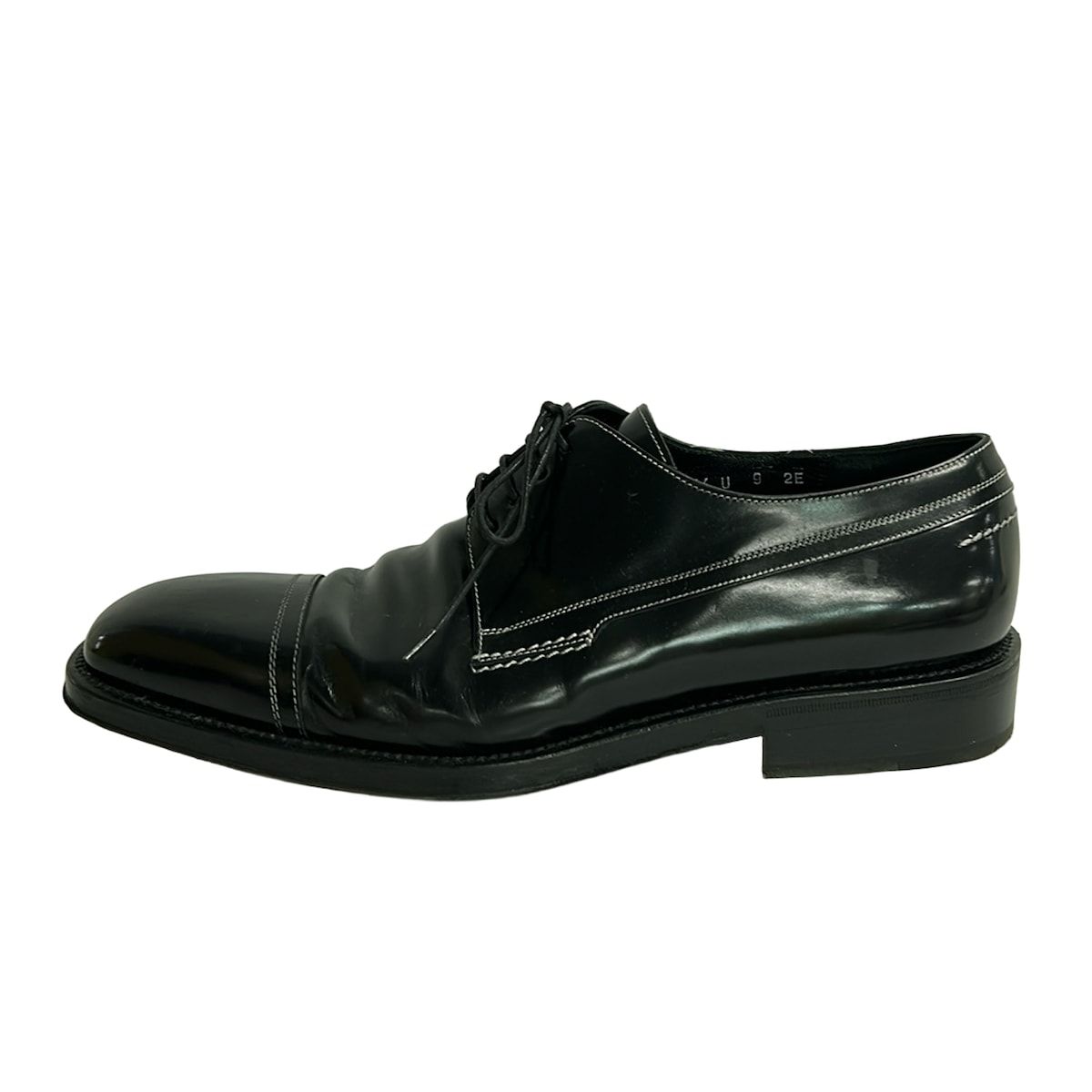 FERRAGAMO/SalvatoreFerragamo(サルバトーレフェラガモ) ローファー 9 EE メンズ - 黒 レースアップ レザー