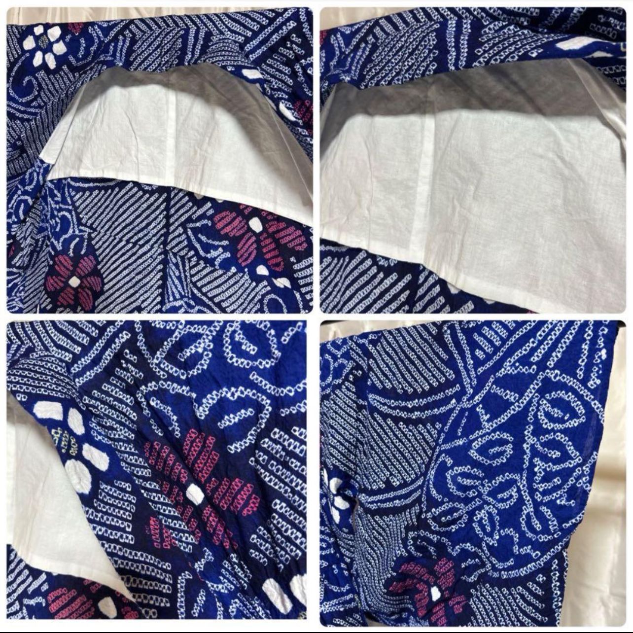希少 有松絞り 単衣 夏着物 フルセット 極美品 高級浴衣 夏帯 瑠璃色