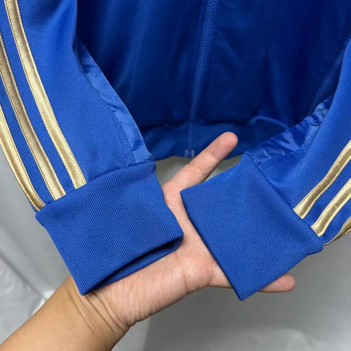 正規品/95 adidas アディダス チェルシー 1213 GOLD/BLUE 3本線 トラックジャージ/ジャージ