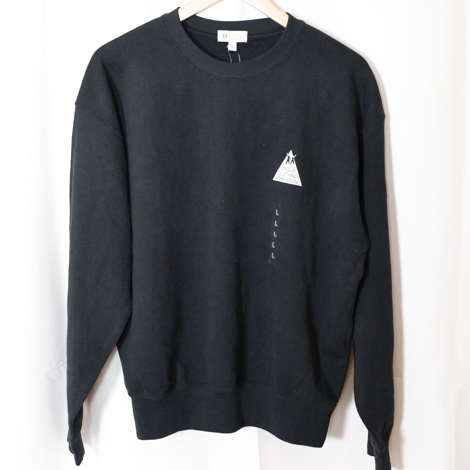 w^)b 新品未使用 ユニクロ 40周年 復刻 スウェット Lサイズ 黒 UNIQLO 