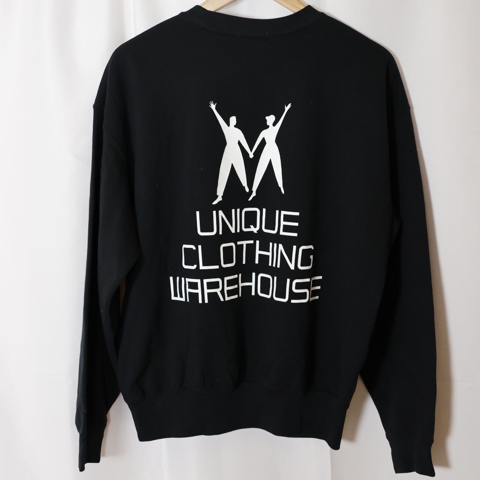 w^)b 新品未使用 ユニクロ 40周年 復刻 スウェット Lサイズ 黒 UNIQLO 