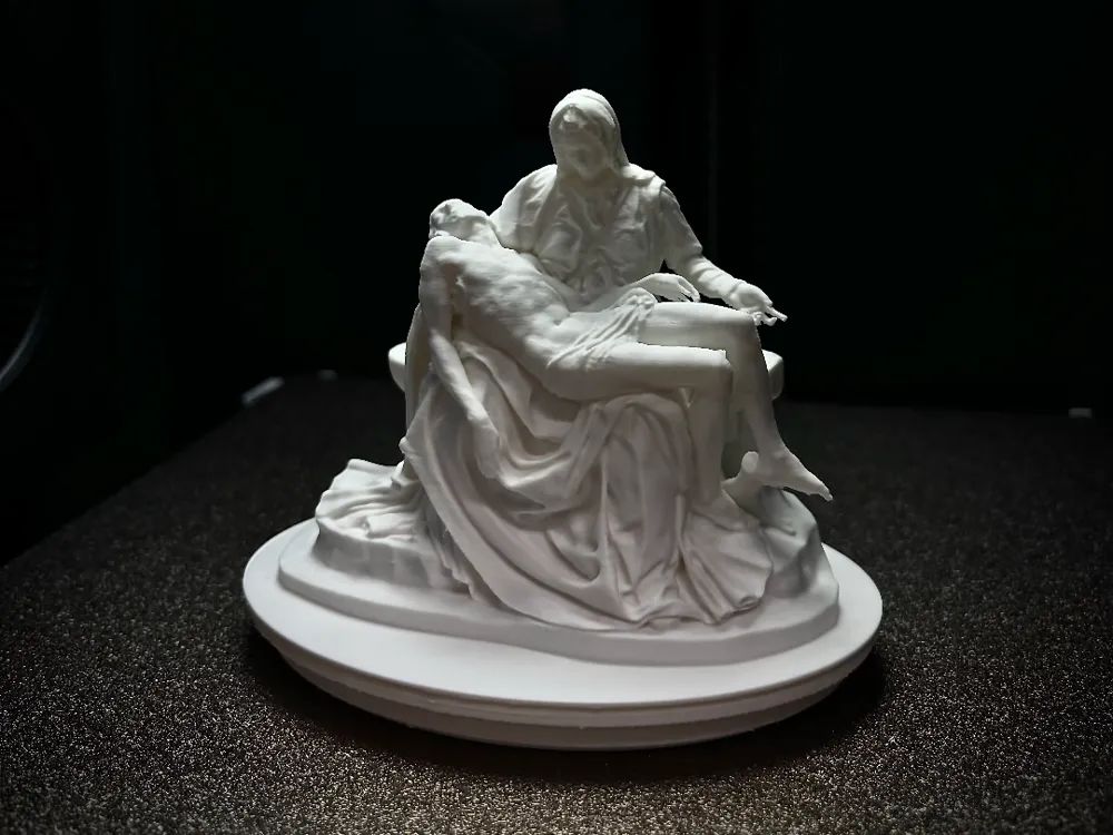 H21cm ミケランジェロのピエタ ギリシャ彫刻ミニチュア 置物 石膏像