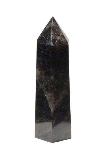 モリオン ポイント 六角柱 68mm (55g) 山東省産 天然黒水晶 モリオン
