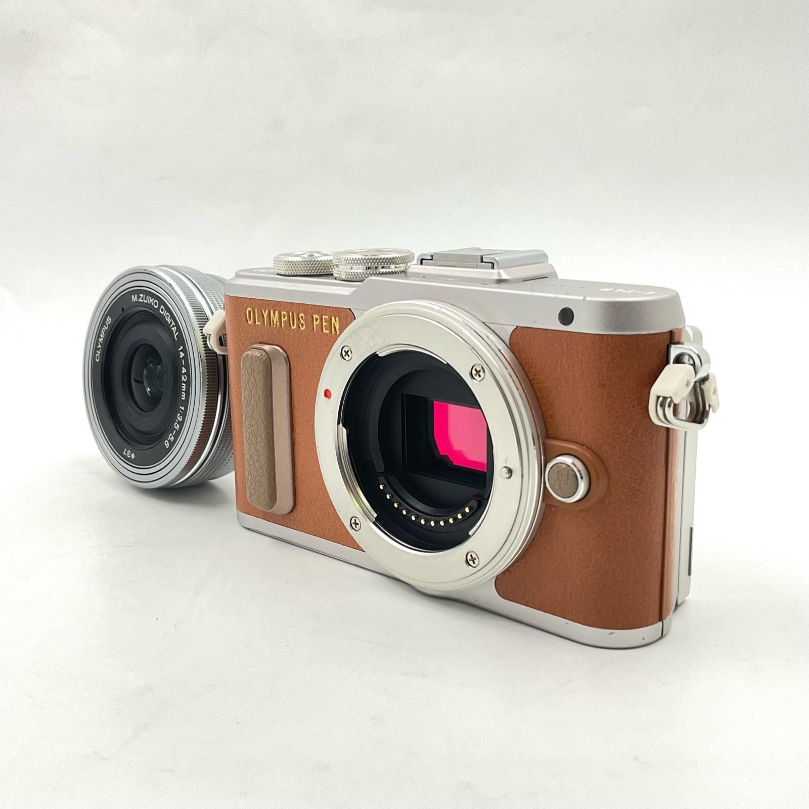 OLYMPUS PEN デジタル一眼レフ オレンジ 全額返金保証】【最速発送】OLYMPUS デジタル一眼 PEN E-PL8 14-42mm