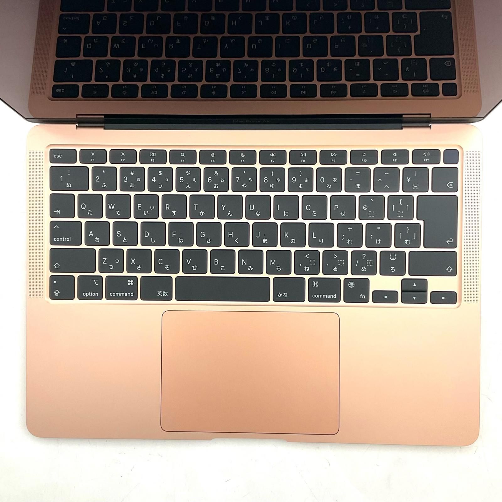 美品】MacBook Air M1 2020 ゴールド 97% 動作確認済 - メルカリ