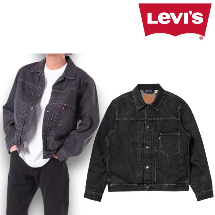 リーバイス Levi’s タイプⅠ TYPEⅠ ファースト トラッカージャケット デニムジャケット Gジャン 黒 ブラック BLACK メンズ a31740000