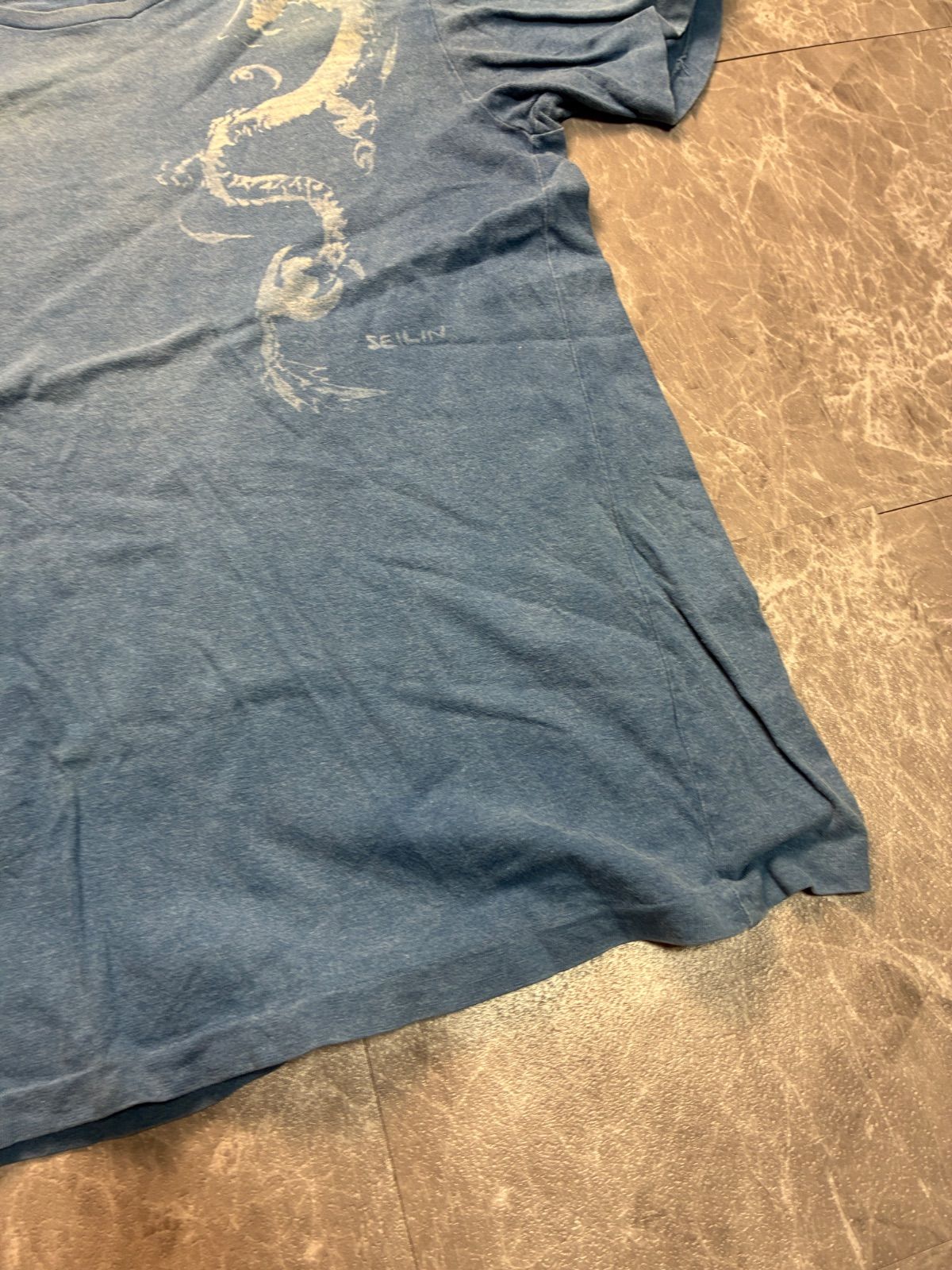 美品】オクラ インディゴ Tシャツ M 聖林公司 日本製 藍染 OKURA 