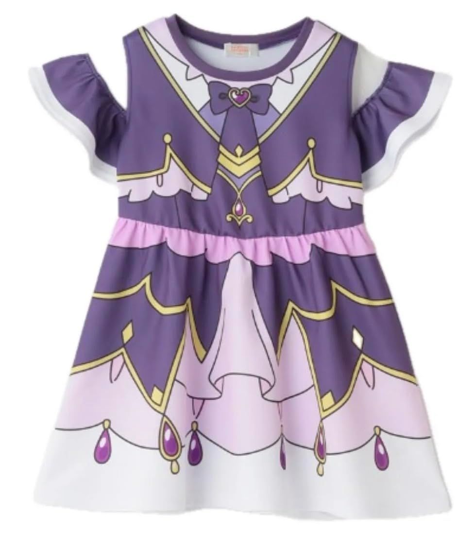 【人気商品】変身 キュア服 女の子服 なりきりワンピース（アルカナ・シャドウ110cm）プリ キッズ服 キュア 春夏 名探偵プリ