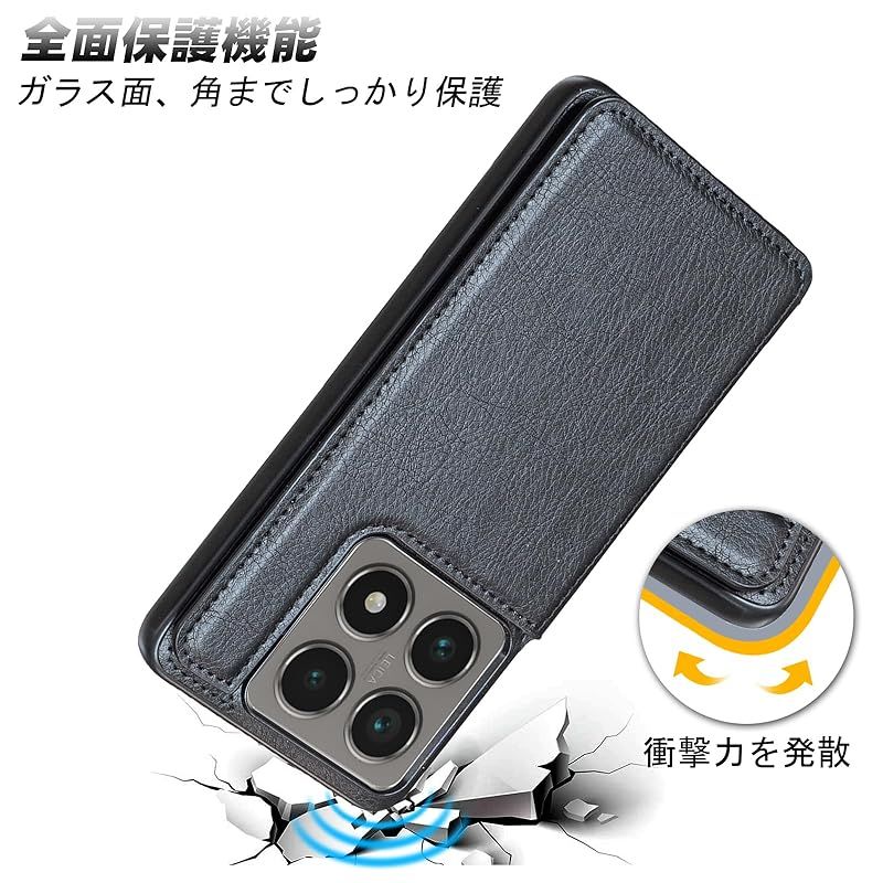 新品】 【 Antimam 】対応Xiaomi 14T用 ケース 手帳型 財布型 新型