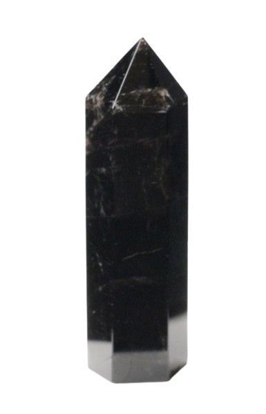モリオン ポイント 六角柱 81mm (74g) 山東省産 天然黒水晶 モリオン