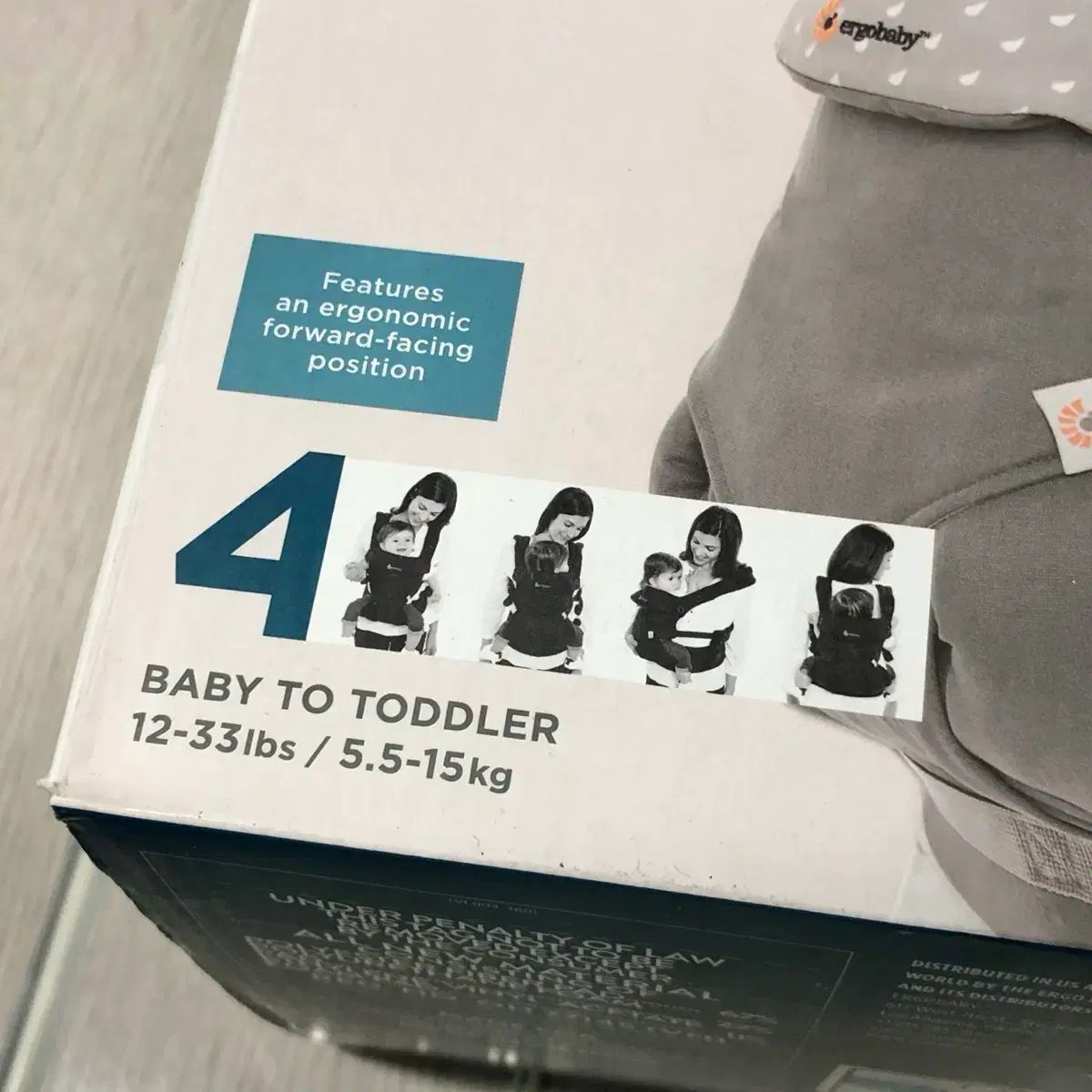 新品 商品 エルゴベビー 360 4 位置 ベビーキャリア グレー
