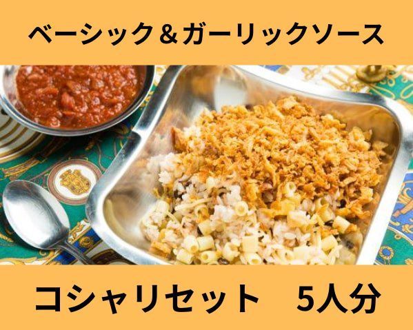 コシャリセット5人分【ベーシックソース＆ガーリックソース】