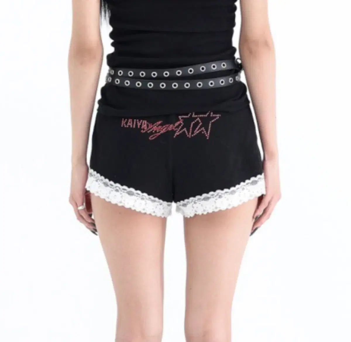 カイヤ レイ スハーフパンツ crystal logo short pants
