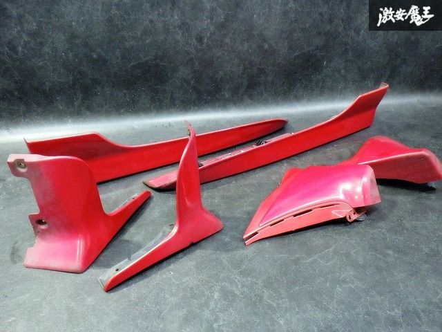 ☆即発送☆ マツダ純正OP オプション SE3P RX-8 RX8 前期 フロント リア マッドガード サイドディフレクター 6点セット 赤 外装