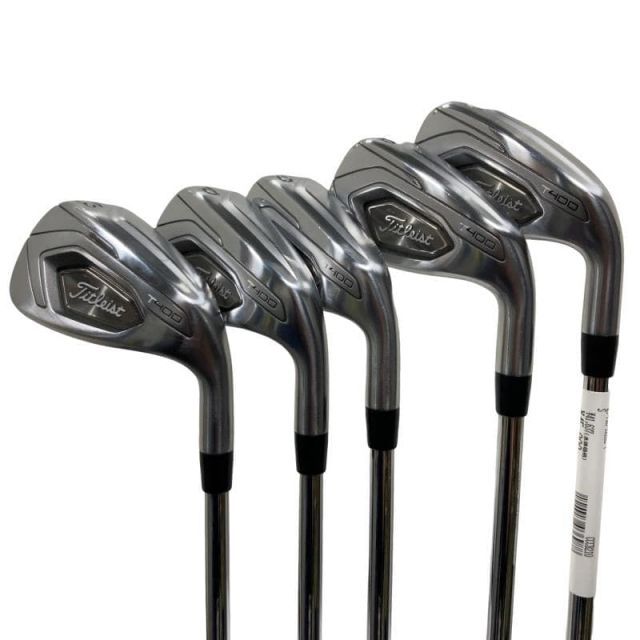 【中古】 タイトリスト Titleist T400 5S(#7-PW、W43) アイアンセット IR NS PRO ZELOS 7 (フレックスS) メンズ 男性用 右利き 右用 Cランク ゴルフクラブ