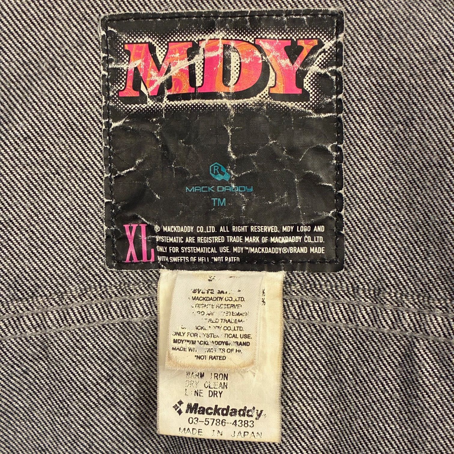 MADE IN JAPAN製 MACKDADDY ブラックデニムジャケット ブラック XL 