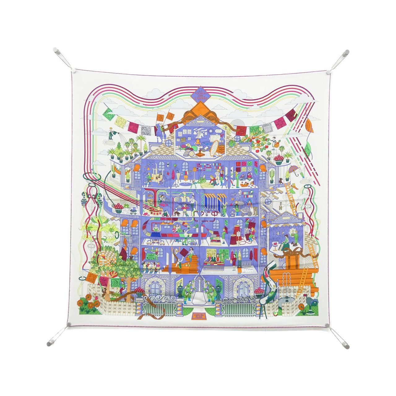 エルメス LA MAISON DES CARRES カレ スカーフ