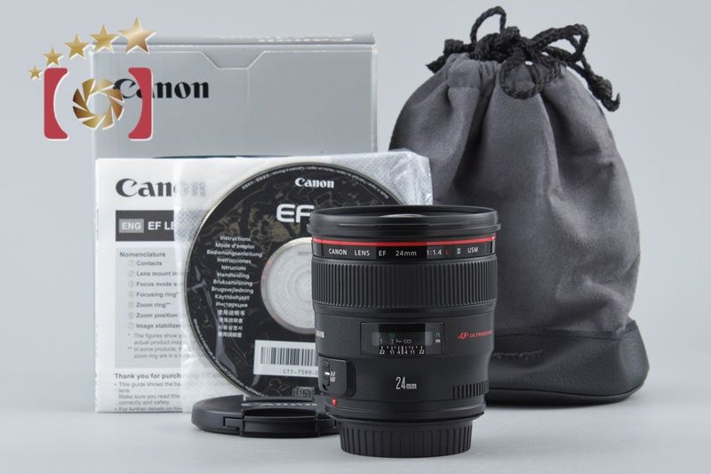 【中古】Canon キヤノン EF 24mm f/1.4 L II USM 元箱付き 47,880円