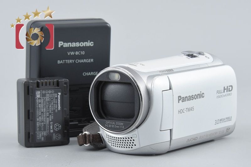 【中古】Panasonic パナソニック HDC-TM45 クリアホワイト デジタルハイビジョンビデオカメラ