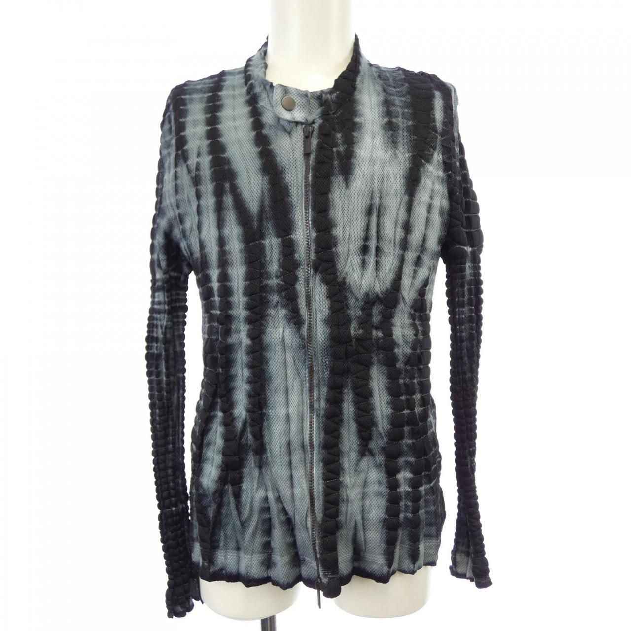 イッセイミヤケメン ISSEY MIYAKE MEN シワ加工総柄半袖シャツ 