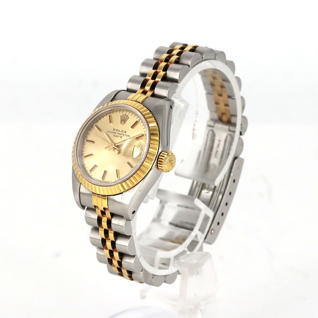 【ノーメンテナンス還元価格】ロレックス オイスターパーペチュアルデイト 6917 SSxWG 自動巻 ROLEX【1973年製】 オイスター パーペチュアル デイト Ref.6916