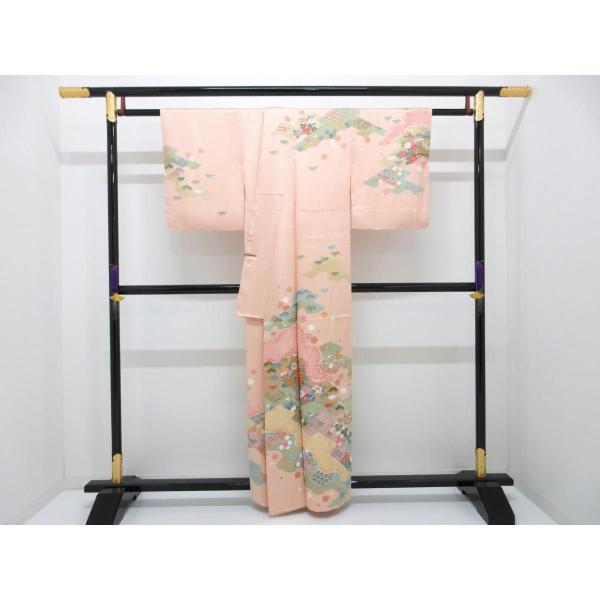 未使用品】訪問着 友禅金彩加工 刺繍入り Sサイズ - メルカリ
